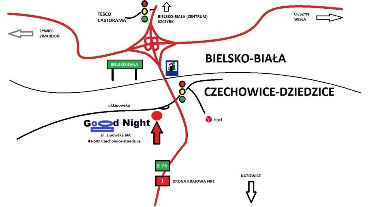 Good Night Noclegi & Strefa Z Sauna I Jacuzzi Ogolnodostepna Lub Na Wylacznosc Czechowice-Dziedzice Bagian luar foto